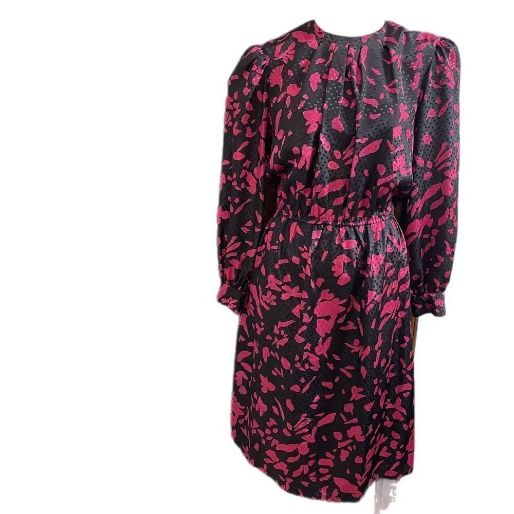 Hal Ferman VTG Purple Black Dress Size 16 Union Made